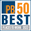 PB 50 Best Places to Work 2022 logo